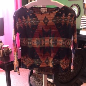 Adorable southwestern print sweater
